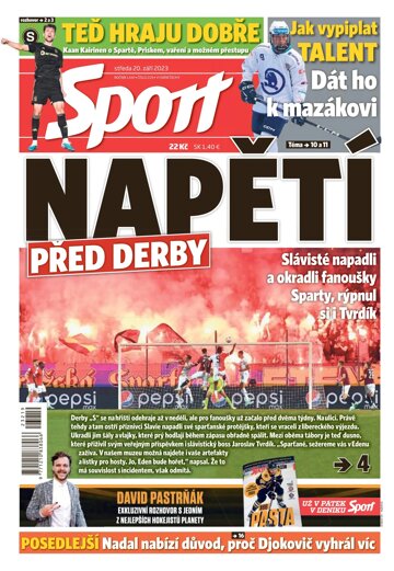 Obálka e-magazínu Sport 20.9.2023