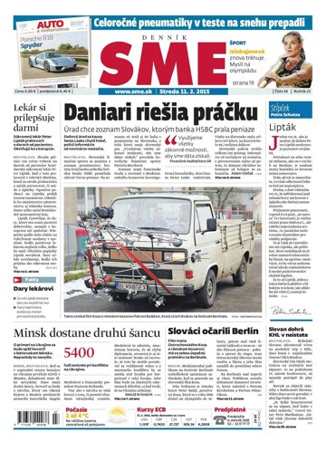 Obálka e-magazínu SME 11.2.2015