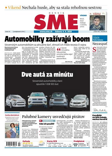 Obálka e-magazínu SME 4.6.2016