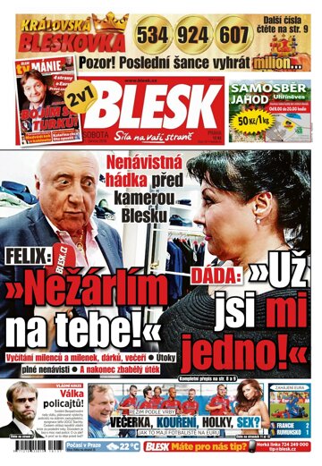 Obálka e-magazínu Blesk 11.6.2016