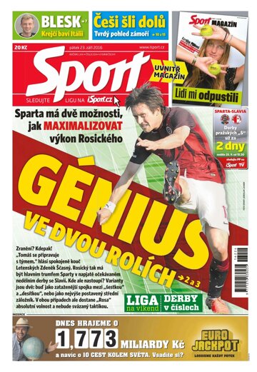 Obálka e-magazínu Sport 23.9.2016