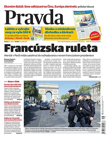 Obálka e-magazínu Pravda 22.4.2017