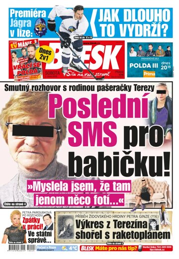 Obálka e-magazínu Blesk 3.2.2018