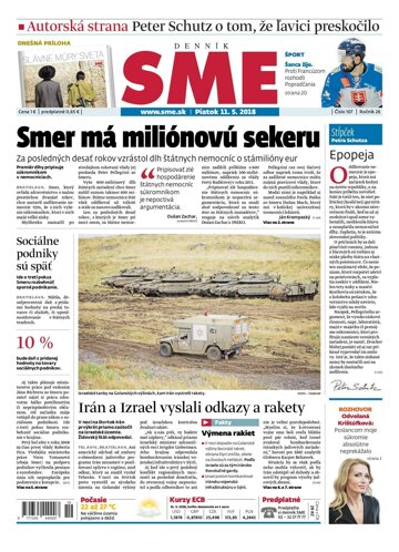 Obálka e-magazínu SME 11.5.2018