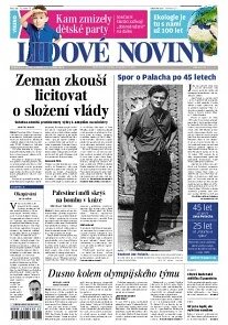 Obálka e-magazínu Lidové noviny 11.1.2014