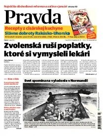 Obálka e-magazínu Pravda 6. 6. 2014