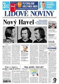 Obálka e-magazínu Lidové noviny 6.9.2014