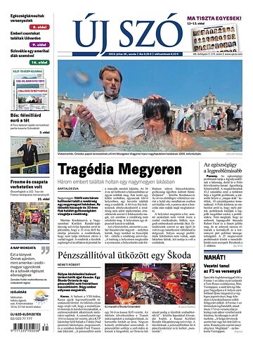 Obálka e-magazínu Új Szó 29.7.2015