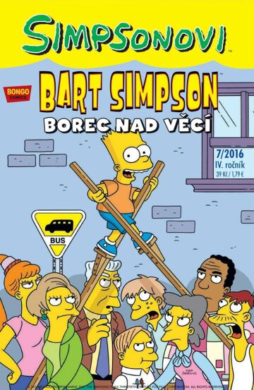 Obálka e-magazínu Bart Simpson 7/2016: Borec nad věcí