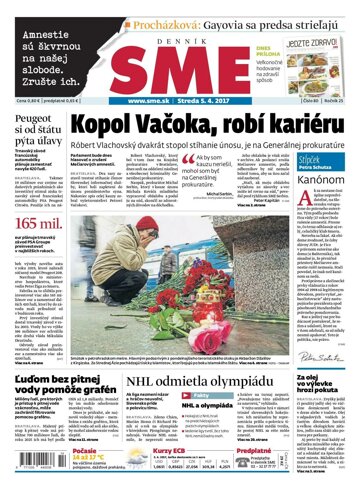 Obálka e-magazínu SME 5.4.2017