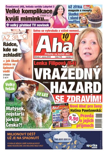 Obálka e-magazínu AHA! 1.8.2018