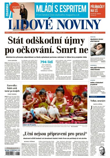 Obálka e-magazínu Lidové noviny 6.2.2019