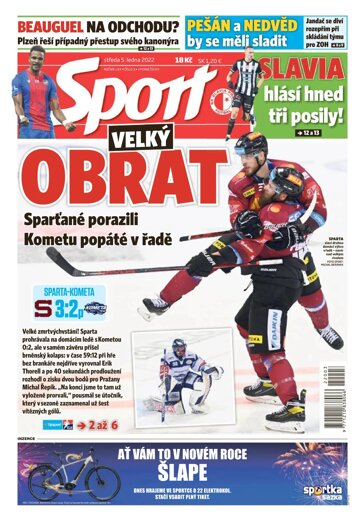 Obálka e-magazínu Sport 5.1.2022