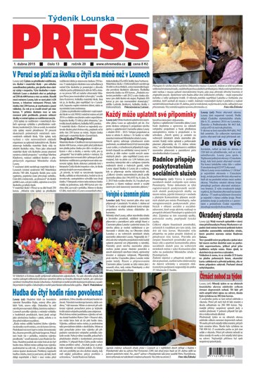 Obálka e-magazínu Lounský press 13/2015