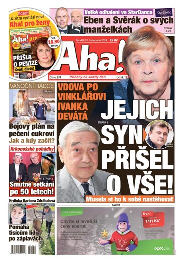 Obálka e-magazínu AHA! 25.11.2024