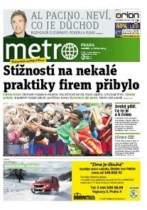 Obálka e-magazínu deník METRO 8.4.2013