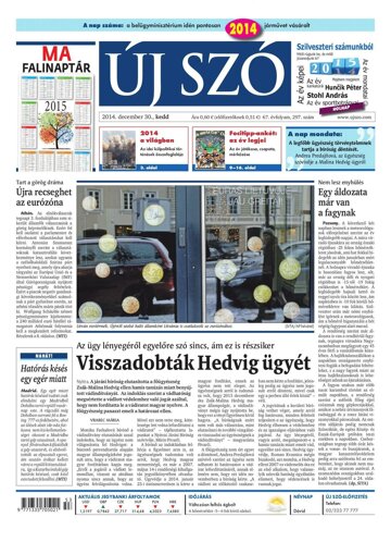 Obálka e-magazínu Új Szó 30.12.2014