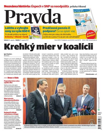 Obálka e-magazínu Pravda 26.8.2017