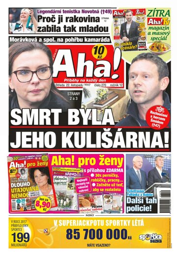 Obálka e-magazínu AHA! 22.11.2017