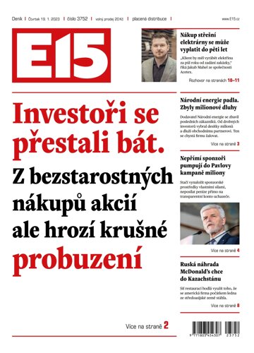 Obálka e-magazínu E15 19.1.2023