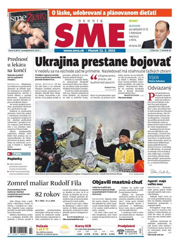 Obálka e-magazínu SME 13.2.2015