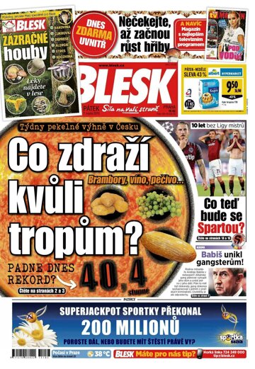 Obálka e-magazínu Blesk 7.8.2015