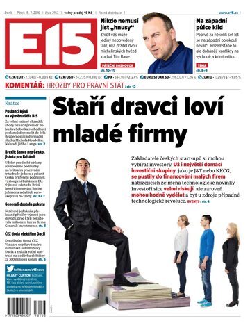 Obálka e-magazínu E15 15.7.2016