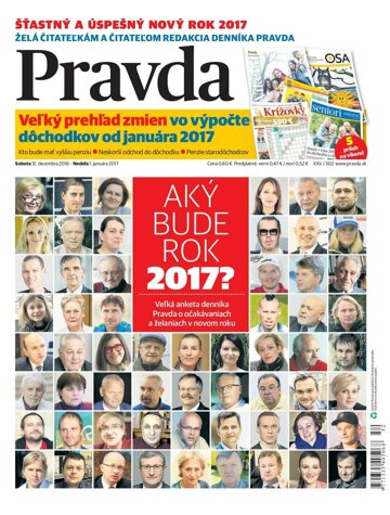 Obálka e-magazínu Pravda 31.12.2016