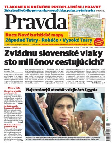 Obálka e-magazínu Pravda 27.11.2017