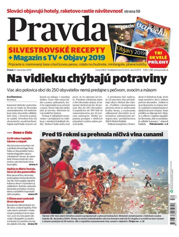 Obálka e-magazínu Pravda 27.12.2019