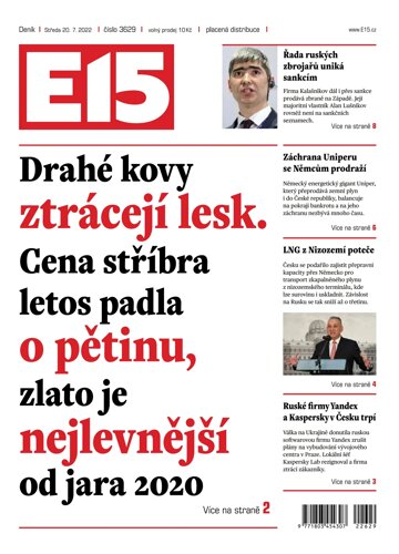 Obálka e-magazínu E15 20.7.2022