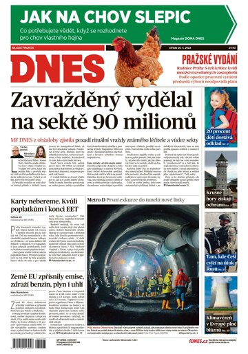 Obálka e-magazínu MF Dnes 26.4.2023