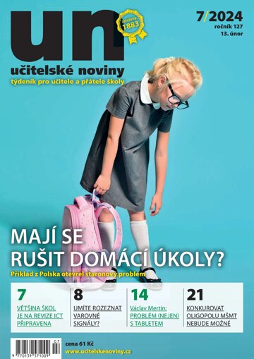 Obálka e-magazínu Učitelské noviny 7/2024