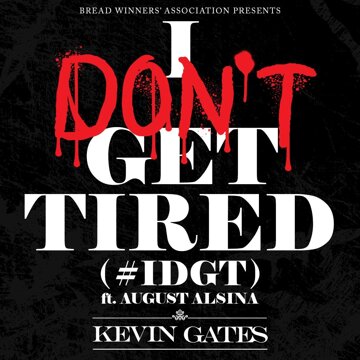 Obálka uvítací melodie I Don't Get Tired (#IDGT) [feat. August Alsina]