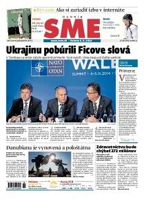 Obálka e-magazínu SME 6.9.2014