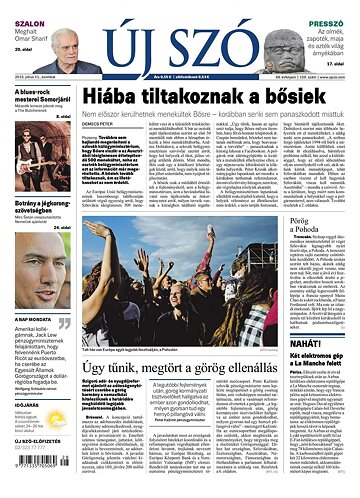 Obálka e-magazínu Új Szó 11.7.2015