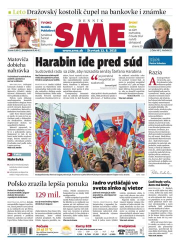 Obálka e-magazínu SME 13.8.2015