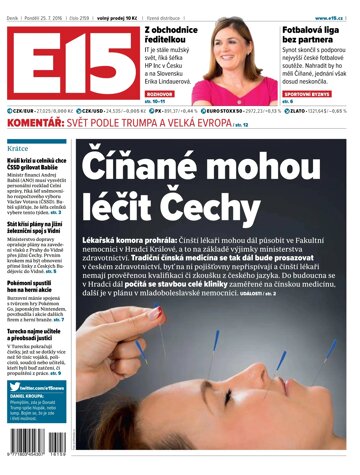 Obálka e-magazínu E15 25.7.2016