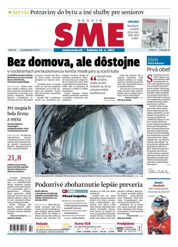 Obálka e-magazínu SME 14.1.2017