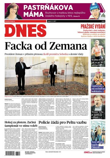 Obálka e-magazínu MF Dnes 5.5.2017