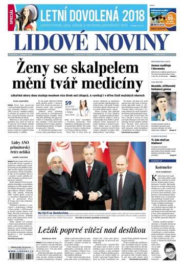 Obálka e-magazínu Lidové noviny 5.4.2018