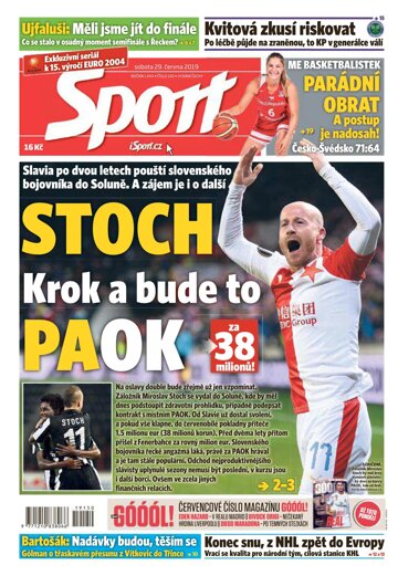 Obálka e-magazínu Sport 29.6.2019