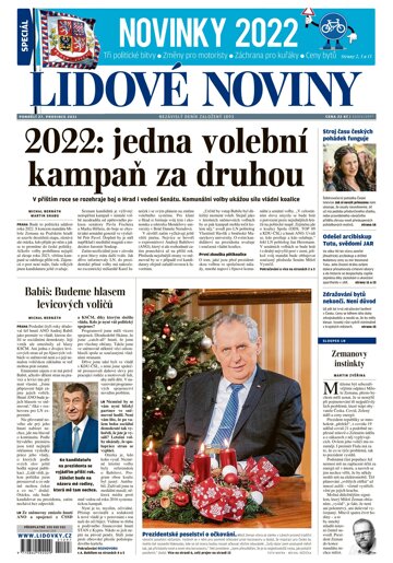 Obálka e-magazínu Lidové noviny 27.12.2021