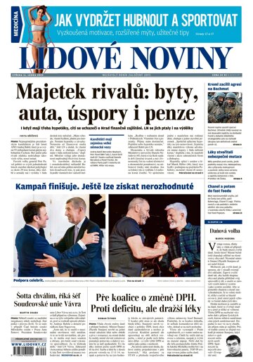 Obálka e-magazínu Lidové noviny 11.1.2023