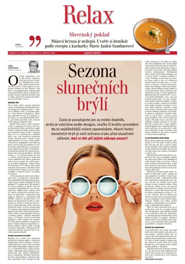 Obálka e-magazínu LN+ Čechy - 18.5.2024