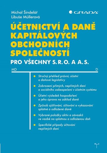 Obálka knihy Účetnictví a daně kapitálových obchodních společností