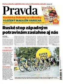 Obálka e-magazínu Pravda 8.8.2014