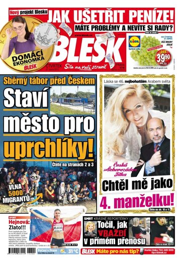 Obálka e-magazínu Blesk 27.8.2015