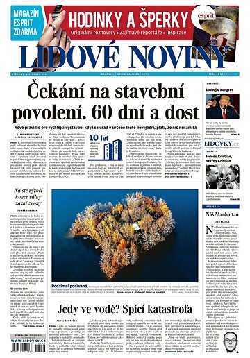 Obálka e-magazínu Lidové noviny 7.11.2018