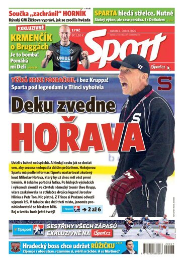 Obálka e-magazínu Sport 1.2.2020